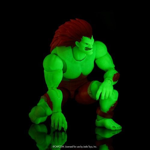 Ultra Street Fighter II Blanka Glow-in-the-Dark 6-Inch Scale Action Figure - Entertainment Earth Exc