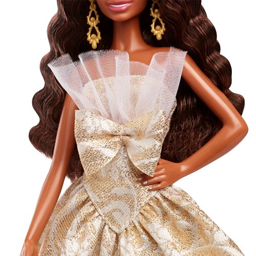 Barbie 2025 Holiday Doll with Black Hair