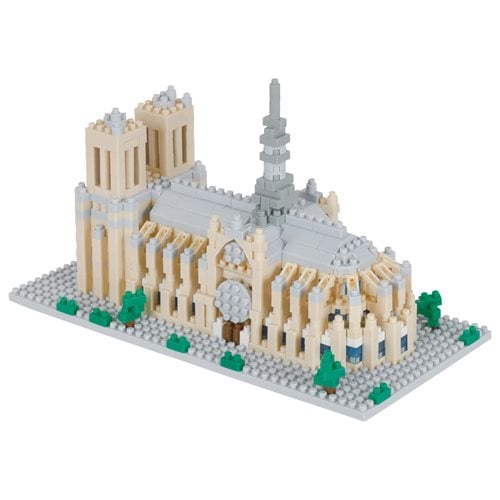 World Famous Buildings Notre Dame Cathedral Nanoblock Sight to See Constructible Figure