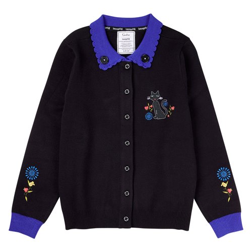 Coraline Cat Dragonfly Collared Cardigan