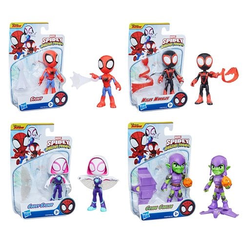 Spider-Man and His Amazing Friends Mini-Figures Wave 1 Case of 6