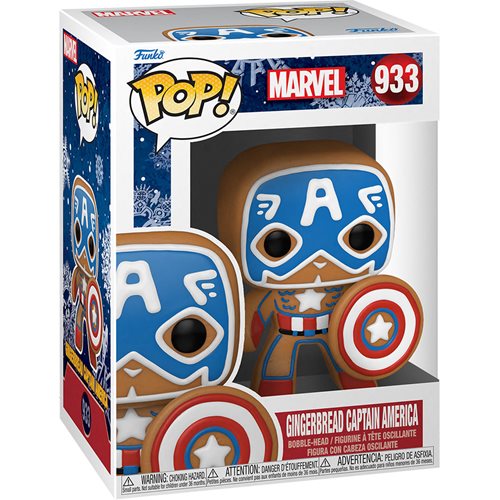 Marvel Holiday Gingerbread Captain America Pop! Vinyl Figure