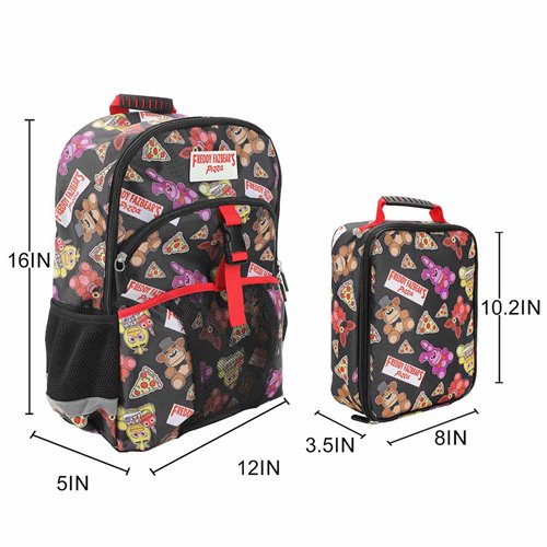 Five Nights at Freddys All Over Print Youth Backpack Set