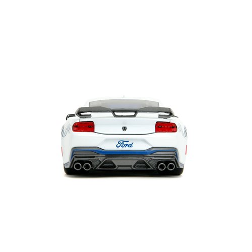 Bigtime Muscle 2024 Ford Mustang Dark Horse Glossy White 1:24 Scale Die-Cast Metal Vehicle