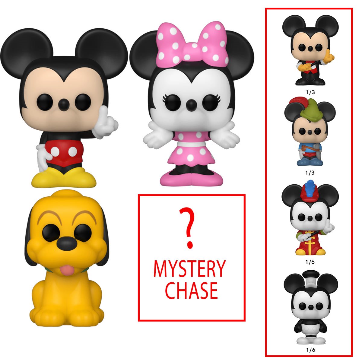 replika Gymnastik Ja Disney Classics Mickey Mouse Funko Bitty Pop! Mini-Figure 4-Pack