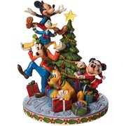 Disney Traditions Fab 5 Decorating Tree Merry Tree Trimming by Jim Shore Statue