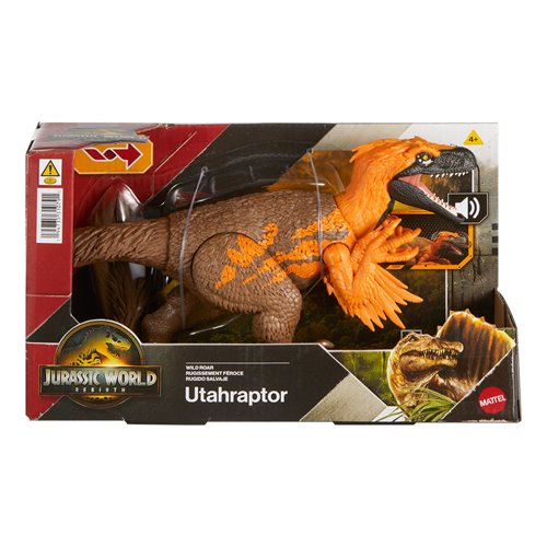 Jurassic World Wild Roar Utahraptor Action Figure