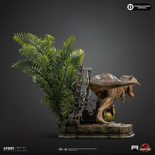 Jurassic Park T-Rex Breakout Set A Scene Icons Statue