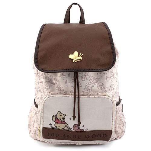 Winnie the Pooh Map Slouch Backpack