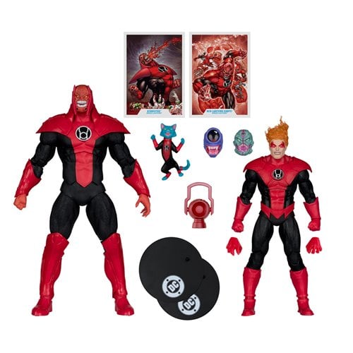 DC Multiverse Atrocitus Megafig and Red Lantern Corps Green Lantern 7-Inch Scale Action Figure 2-Pac
