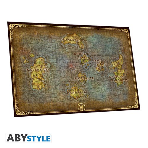 World of Warcraft Azeroth's Map 1000-Piece Jigsaw Puzzle