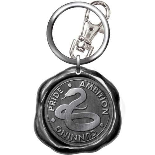 Harry Potter Slytherin Seal Stamp Pewter Key Chain