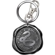 Harry Potter Slytherin Seal Stamp Pewter Key Chain
