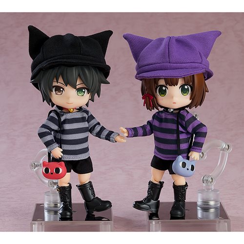 Nendoroid Doll Gray Cat Themed Outfit Set