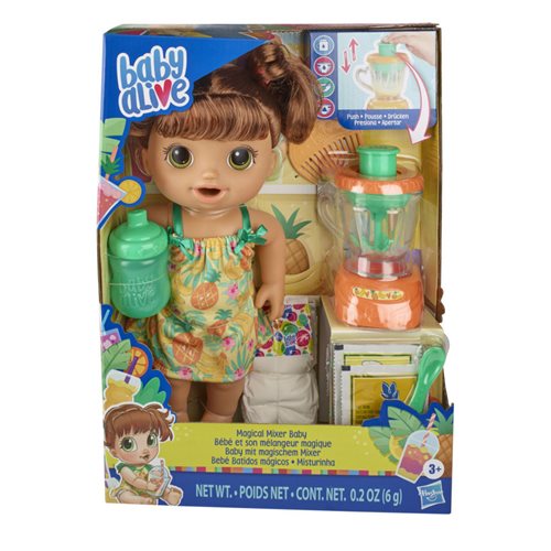 Baby Alive Magical Mixer Baby Doll - Brown Hair