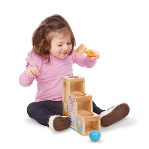 Melissa & Doug First Play Pound and Roll Stairs