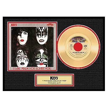 KISS I Was Made For Loving You Framed Gold Record