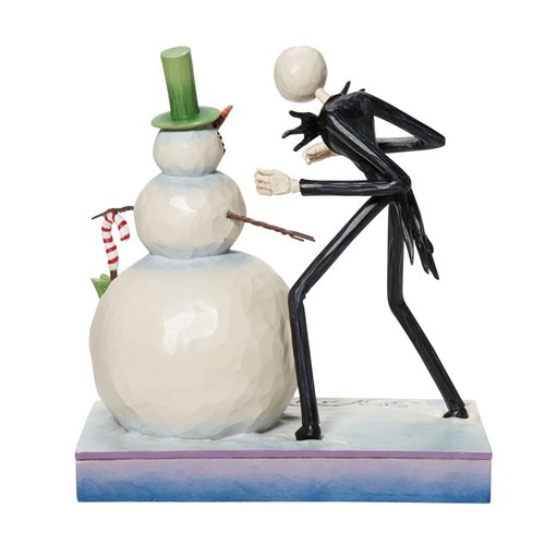 Disney Traditions The Nightmare Before Christmas Jack with Snowman by Jim Shore Statue