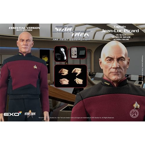 Star Trek: The Next Generation Captain Jean-Luc Picard Essential Duty Uniform Version 1:6 Scale Acti