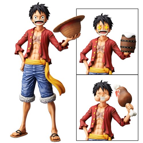 One Piece Monkey.D.Luffy Grandista Nero Statue