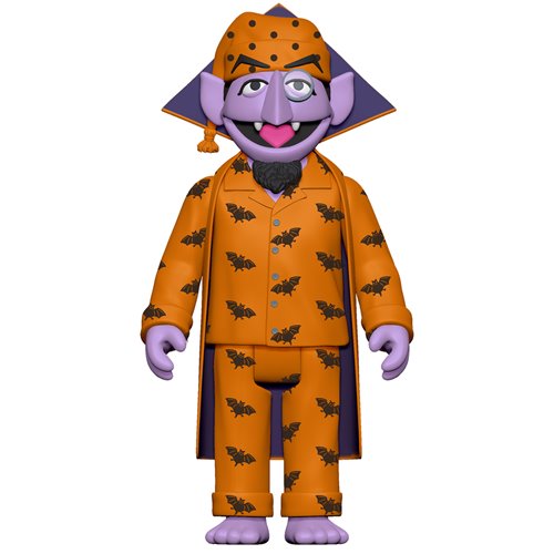 Sesame Street Count Von Count (PJs) 3 3/4-Inch ReAction Figure
