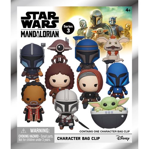 Star Wars: The Mandalorian S3 3D Foam Bag Clip Random 6-Pack