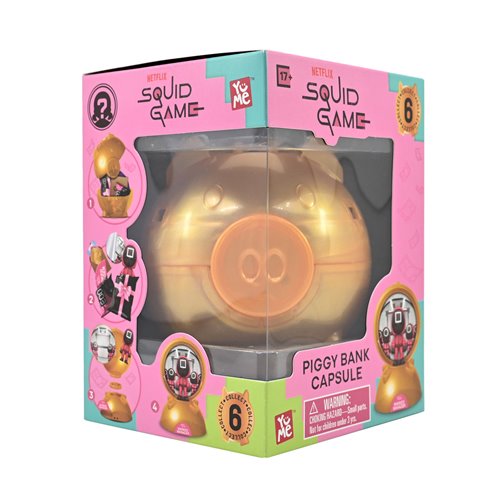 Squid Game Piggy Bank Capsule Blind-Box Mini-Figure Case of 6