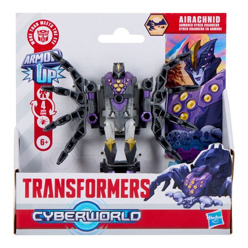 Transformers Cyberworld Airachnid Armored Cyber Changers 4-Inch Action Figure
