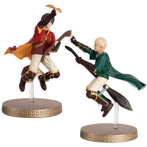 Happy Potter Harry and Draco on Brooms 1:16 Scale Statues Set of 2