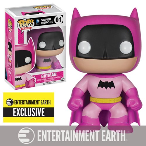 Batman 75th Anniversary Pink Rainbow Batman Pop! Vinyl Figure - Entertainment Earth Exclusive