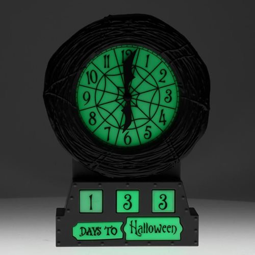 The Nightmare Before Christmas Glow-in-the-Dark Countdown Alarm Clock