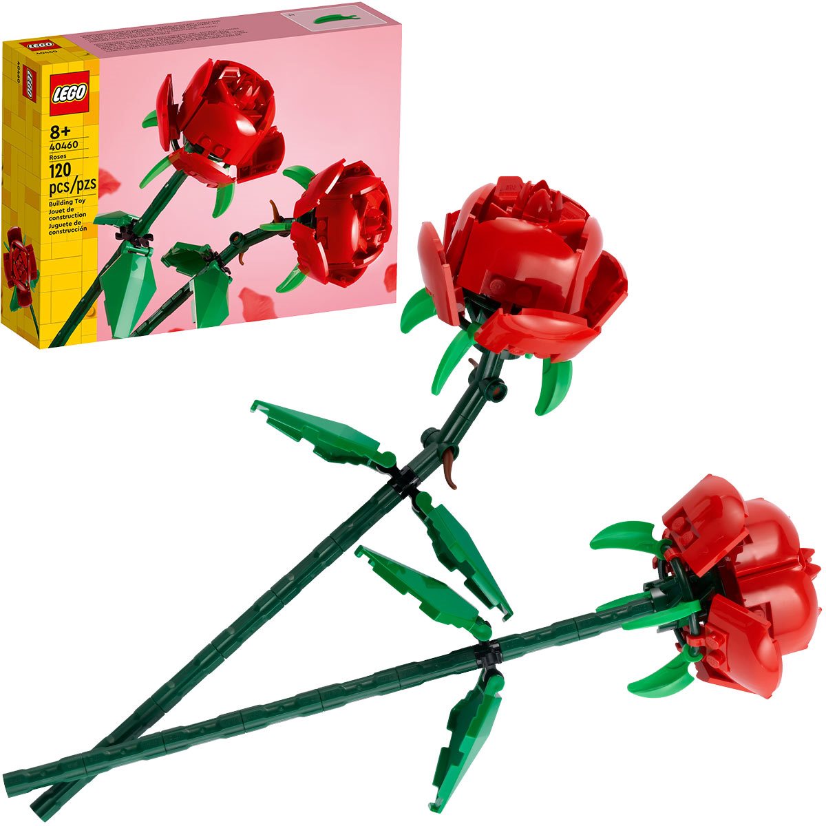 LEGO Iconic 40460 Roses Building Kit (120 Pieces)