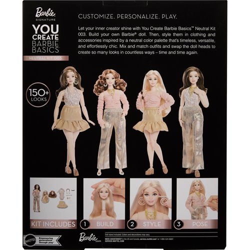 Barbie You Create Barbie Basics Neutral Kit 003 Doll