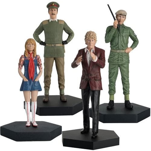 Doctor Who Third Doctor Companion Collection #12 Figures Set of 4 with Collector Magazine