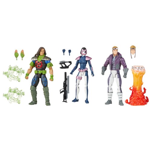 X-Force Marvel Legends Rictor, Domino, and Cannonball 6-Inch Action Figures 3-Pack