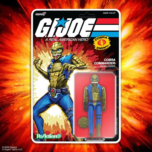 G.I. Joe Cobra Commander (Once a Man) 3 3/4-Inch ReAction+ Figure, Not Mint