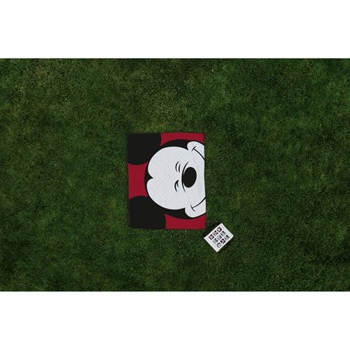Mickey Mouse Face with Red Background Impresa Picnic Blanket