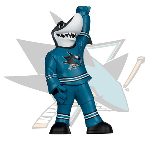NHL San Jose Sharks S.J. Sharkie Mascot Posed Figure