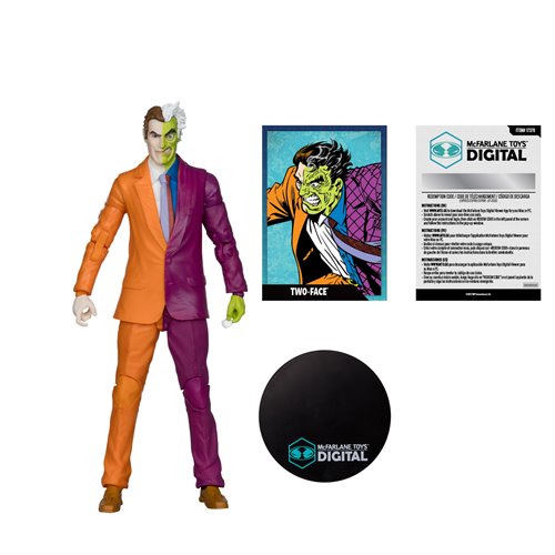 DC Direct Wave 4 Two-Face The Silver Age 7-Inch Scale Action Figure with McFarlane Toys Digital Coll