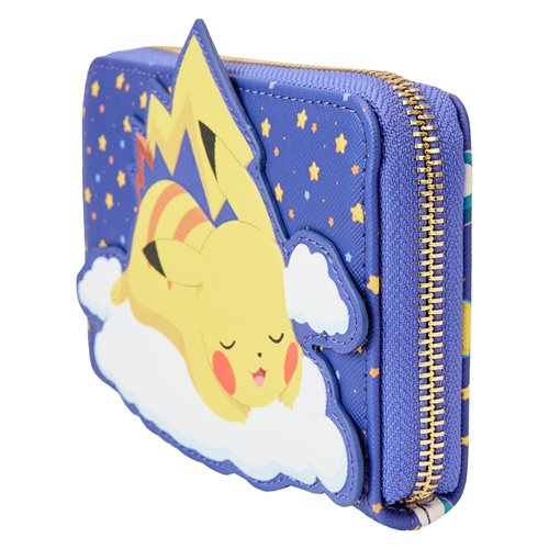Pokemon Sleeping Pikachu and Friends Zip-Around Wallet