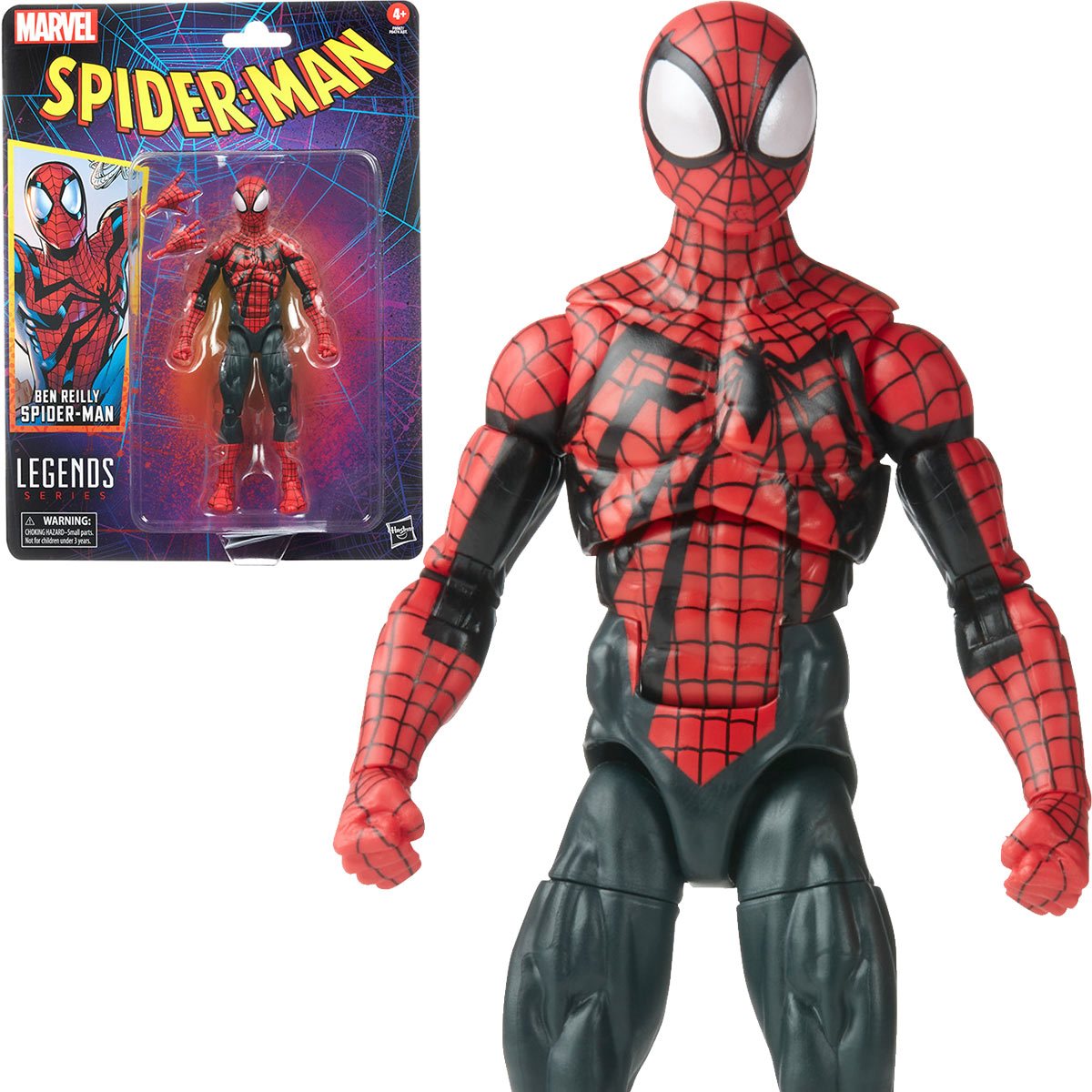 Hasbro Marvel Legends Spider-Man Retro Collection Miles Morales Spider-Man  6 Figure