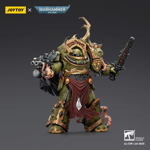 Joy Toy Warhammer 40,000 Death Guard Blightlord Terminator 3 Combi-bolter and Bubotic Blade 1:18 Sca