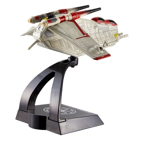Star Wars Hot Wheels Starships Republic Gunship, Not Mint