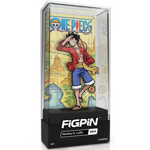 One Piece Monkey D. Luffy Version 2 FiGPiN Classic 3-Inch Enamel Pin