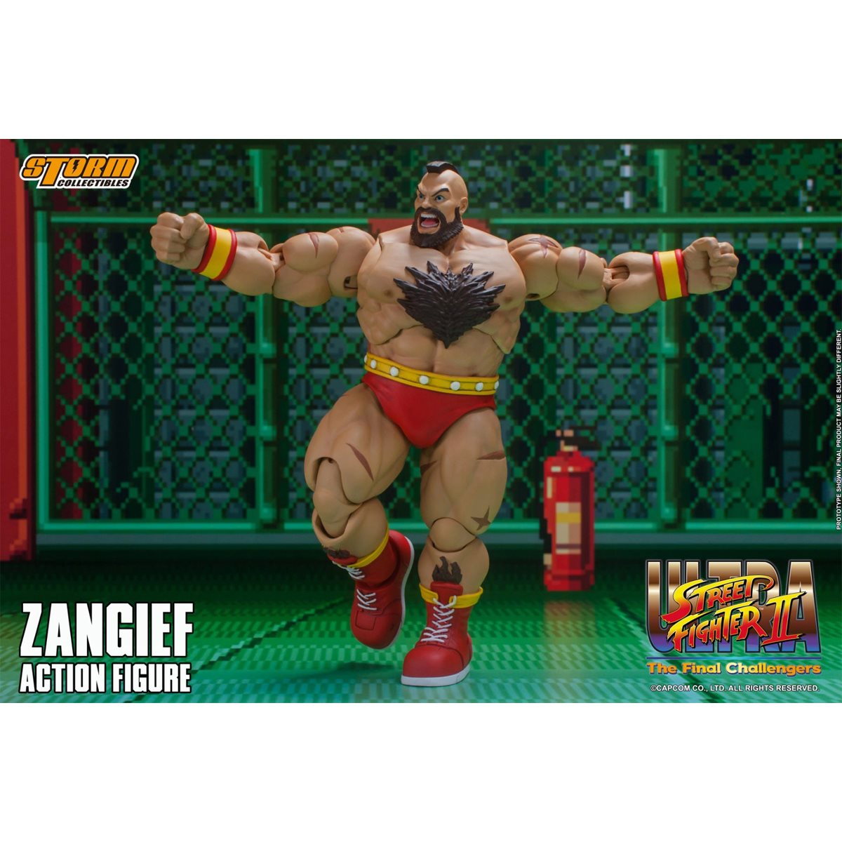Storm Collectibles Ultimate Street Fighter II The Final Challenger Zangief  Action Figure Tan