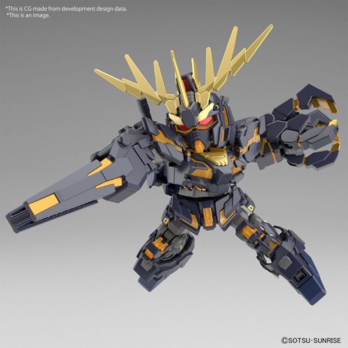 SD Gundam Cross Silhouette Unicorn Gundam 02 Banshee Destroy Mode and Banshee Norn Parts Set Model K