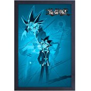 Yu-Gi-Oh Yami and Yugi Retro Framed Art Print