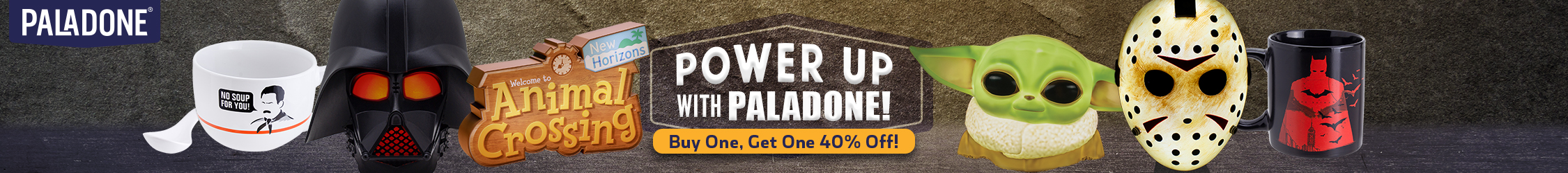 Buy One Get One 40% Off on Paladone