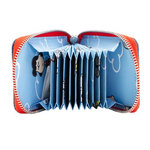 Peanuts Happiness Is A Warm Puppy Denim Accordion Wallet