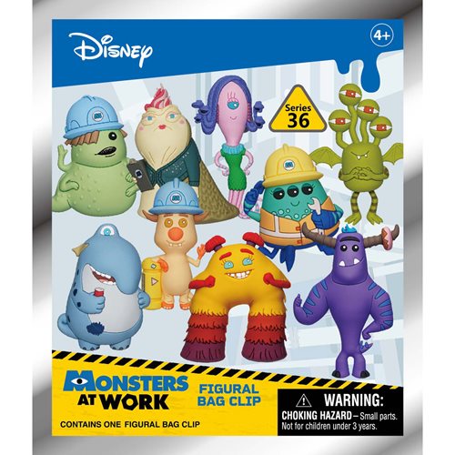 Monsters, Inc.: Monsters at Work 3D Foam Bag Clip Display Case of 24